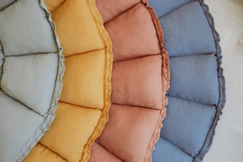 3-in-1 Bloom Spielmatte Babynest aus Bio-Baumwolle