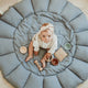 Play & Go - 3-in-1 Bloom Spielmatte Babynest aus Bio-Baumwolle - Dusty Blue - 4897095301596 - littlehipstar.com