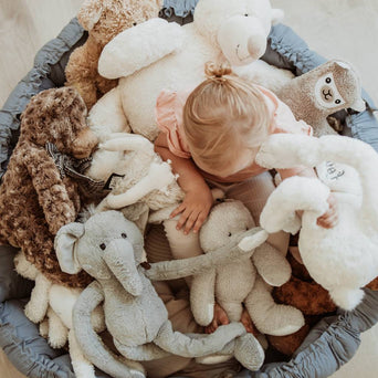 3-in-1 Bloom Spielmatte Babynest aus Bio-Baumwolle