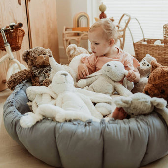 3-in-1 Bloom Spielmatte Babynest aus Bio-Baumwolle
