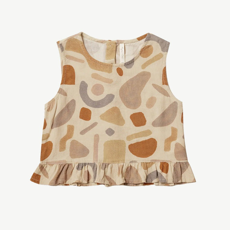 Rylee + Cru - Abstract Top aus Baumwolle in Creme - 6-7 Jahre - 785708434585 - littlehipstar.com