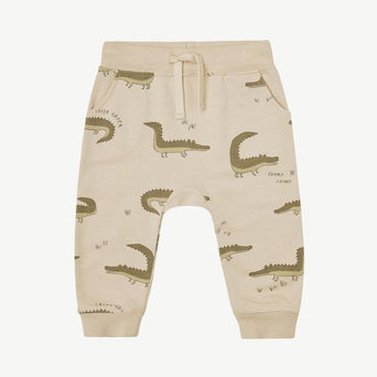 Crocodiles Sweathose aus Baumwollmix in Creme