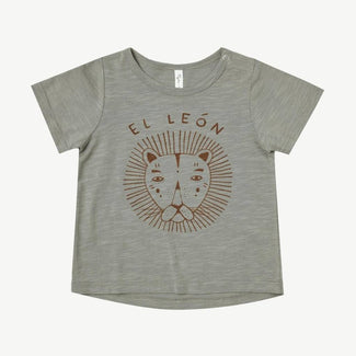 El Len T-Shirt aus Baumwolle in Blau