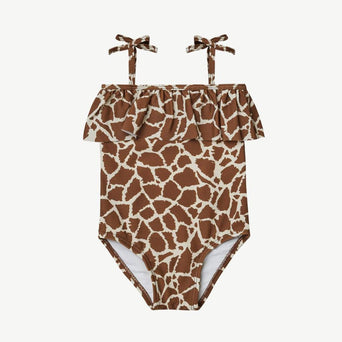 Rylee + Cru - Giraffe Spots Badeanzug in Braun - 12-18 Monate - 785708401952 - littlehipstar.com