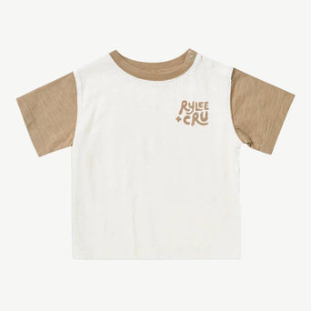Rylee + Cru - It's all good T-Shirt aus Baumwolle in Creme/Beige - 12-18 Monate - 785708418714 - littlehipstar.com