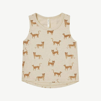 Rylee + Cru - Leopard Tanktop aus Baumwolle in Creme - 6-12 Monate - 785708416482 - littlehipstar.com