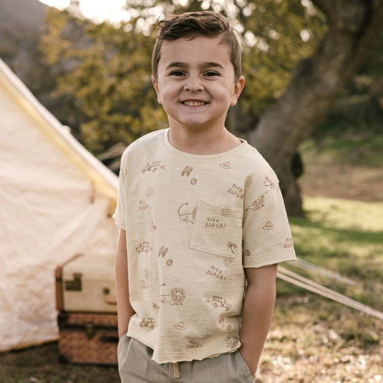 Rylee + Cru - Viva Safari T-Shirt aus Baumwolle in Gelb - 12-18 Monate - 785708417540 - littlehipstar.com