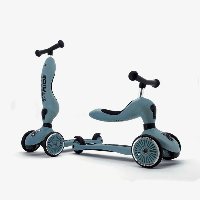 Scoot and Ride - 2in1 Kickboard Highwaykick 1 - Steel - 4897033962711 - littlehipstar.com