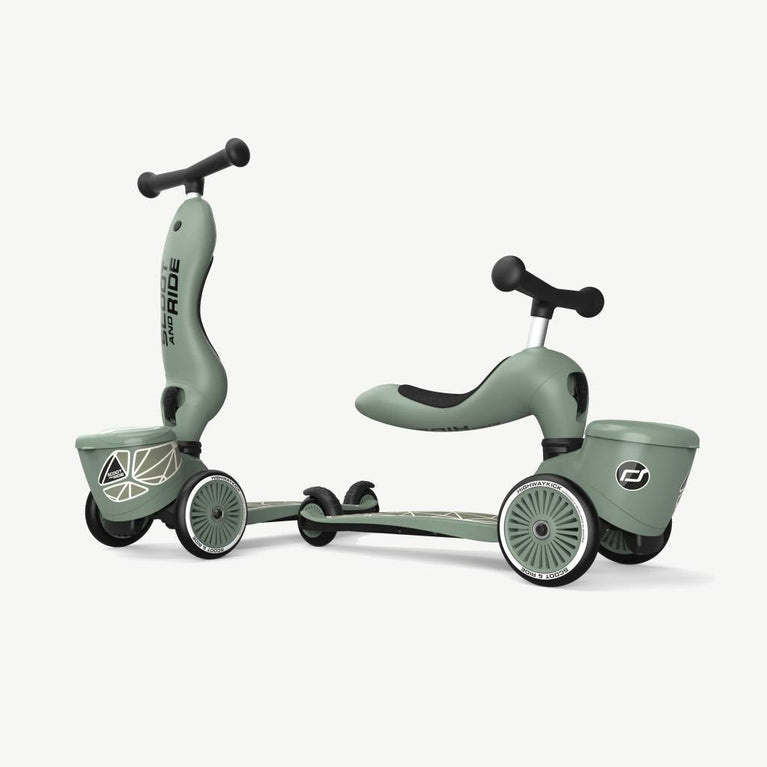 Scoot and Ride - 2in1 Kickboard Highwaykick 1 Lifestyle - Lines - Grün - 4897033966047 - littlehipstar.com