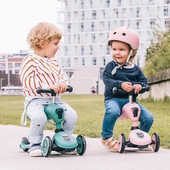 Scoot and Ride - LED-Fahrradhelm Baby - XXS-S - Steel - 4897033963220 - littlehipstar.com
