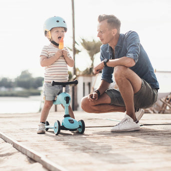 Scoot and Ride - LED-Fahrradhelm Baby - XXS-S - Steel - 4897033963220 - littlehipstar.com