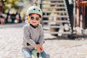 Scoot and Ride - LED-Fahrradhelm Baby - XXS-S - Steel - 4897033963220 - littlehipstar.com