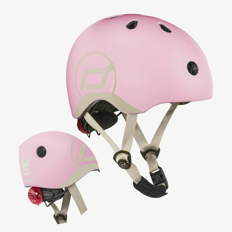 Scoot and Ride - LED-Fahrradhelm Baby - XXS-S - Rose - 4897033963237 - littlehipstar.com