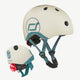 Scoot and Ride - LED-Fahrradhelm Baby - XXS-S - Ash - 4897033963602 - littlehipstar.com