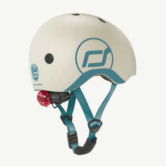 Scoot and Ride - LED-Fahrradhelm Baby - XXS-S - Steel - 4897033963220 - littlehipstar.com