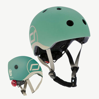 Scoot and Ride - LED-Fahrradhelm Baby - XXS-S - Steel - 4897033963220 - littlehipstar.com