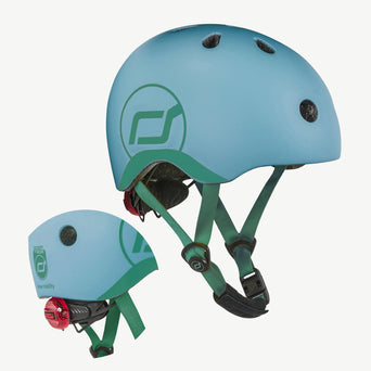 Scoot and Ride - LED-Fahrradhelm Baby - XXS-S - Steel - 4897033963220 - littlehipstar.com