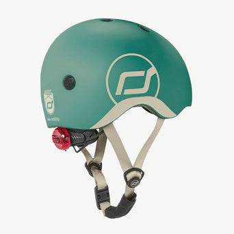 Scoot and Ride - LED-Fahrradhelm Baby - XXS-S - Steel - 4897033963220 - littlehipstar.com