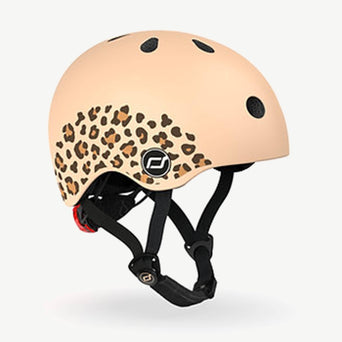 Scoot and Ride - LED-Fahrradhelm Baby - XXS-S - Leopard - 4897033965613 - littlehipstar.com