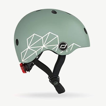 Scoot and Ride - LED-Fahrradhelm Baby - XXS-S - Lines - Grün - 4897033965620 - littlehipstar.com
