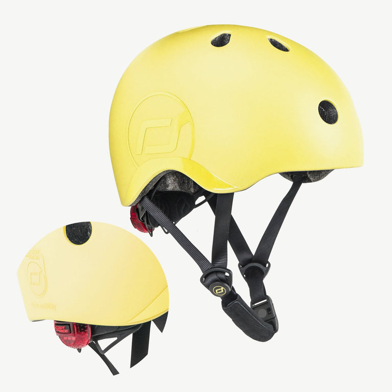 Scoot and Ride - LED-Fahrradhelm Kids - S-M - Lemon - 4897033963640 - littlehipstar.com