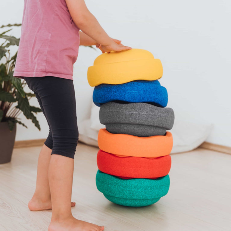 Stapelstein - Stapelstein Rainbow Basic - Grey Edition - 6er-Set Stapelstein_Set_6 - 4260607082243 - littlehipstar.com