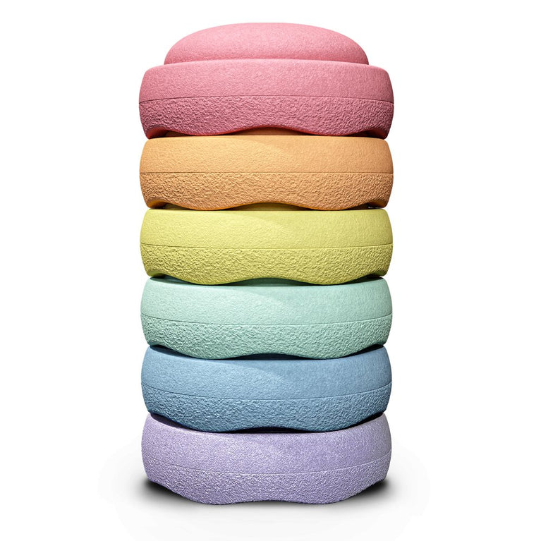 Stapelstein - Stapelstein Rainbow Pastel - 6er-Set NEW - 4260607084803 - littlehipstar.com