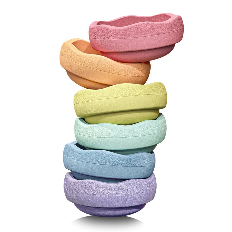 Stapelstein - Stapelstein Rainbow Pastel - 6er-Set NEW - 4260607084803 - littlehipstar.com