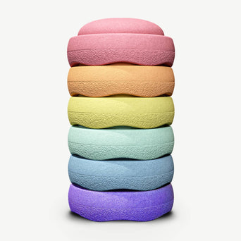 Stapelstein - Stapelstein Rainbow Pastel - 6er-Set Stapelstein_Set_6 - 4260607083196 - littlehipstar.com