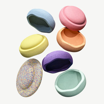 Stapelstein - Stapelstein Rainbow Pastel Bundle 6+1 - 4260607083639 - littlehipstar.com