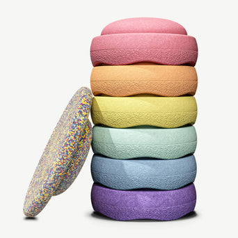 Stapelstein - Stapelstein Rainbow Pastel Bundle 6+1 - 4260607083639 - littlehipstar.com