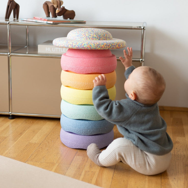 Stapelstein - Stapelstein Rainbow Pastel Bundle 6+1 NEW - 4260607084834 - littlehipstar.com