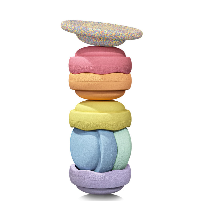 Stapelstein - Stapelstein Rainbow Pastel Bundle 6+1 NEW - 4260607084834 - littlehipstar.com