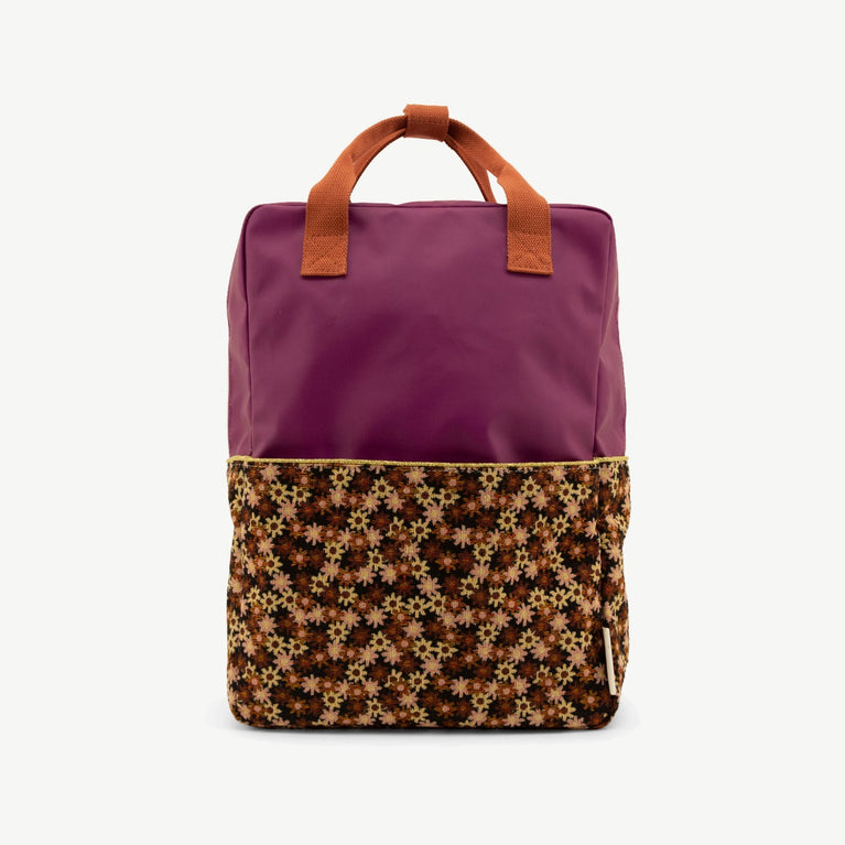 sticky lemon - Wasserdichter Rucksack Flowerfield - Large- (B)27 x (H)38 x (T)13 cm - Purple Tales - 7435826080098 - littlehipstar.com