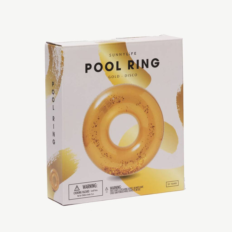 Sunnylife - Pool Schwimmring Disco Gold in Gold - 9339296062333 - littlehipstar.com