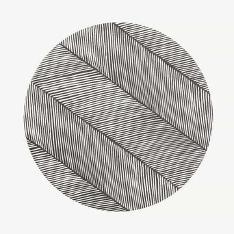 Bodenmatte Prettier Splat Mat - Sandy Lines Series - Ø 105 cm
