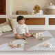 toddlekind - Spielmatte Prettier Playmats - Sandy Lines Series - 120 x 180 cm - Stone - 4260620339065 - littlehipstar.com