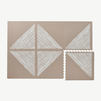 toddlekind - Spielmatte Prettier Playmats - Sandy Lines Series - 120 x 180 cm - Stone - 4260620339065 - littlehipstar.com