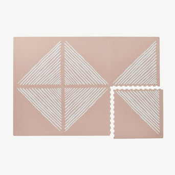 toddlekind - Spielmatte Prettier Playmats - Sandy Lines Series - 120 x 180 cm - Stone - 4260620339065 - littlehipstar.com
