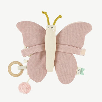 Trixie - Activity Spielzeug Fühlbuch Schmetterling aus Bio-Baumwolle in Rosa - 5400858227102 - littlehipstar.com