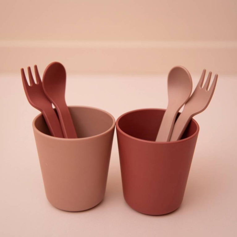 Trixie - Kinderbesteck aus Bio-Kunststoff - 4tlg. Set - Olive - 5400858953902 - littlehipstar.com