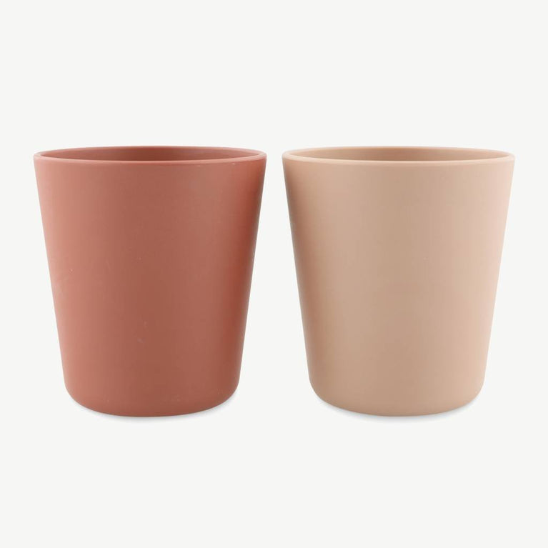 Trixie - Kindergeschirr Becher aus Bio-Kunststoff - 2er-Set - Rose - 5400858953599 - littlehipstar.com