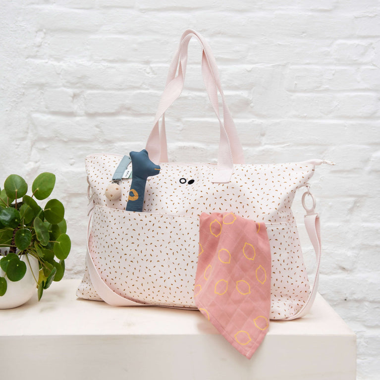 Trixie - Mommy Wickeltasche aus Baumwolle - Lemon Squash - 5400858013132 - littlehipstar.com
