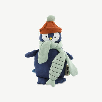 Trixie - Puppet World S: Spielfigur mit Accessoire aus Bio-Baumwolle - Mr. Penguin in Dunkelblau - 5400858922076 - littlehipstar.com
