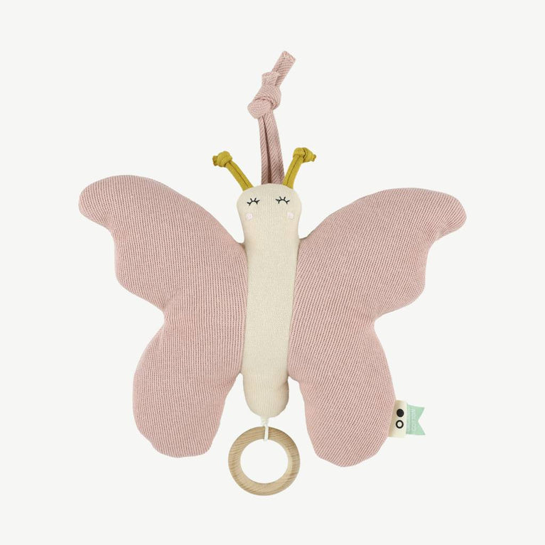 Trixie - Spieluhr Schmetterling aus Bio-Baumwolle in Rosa - 5400858227072 - littlehipstar.com