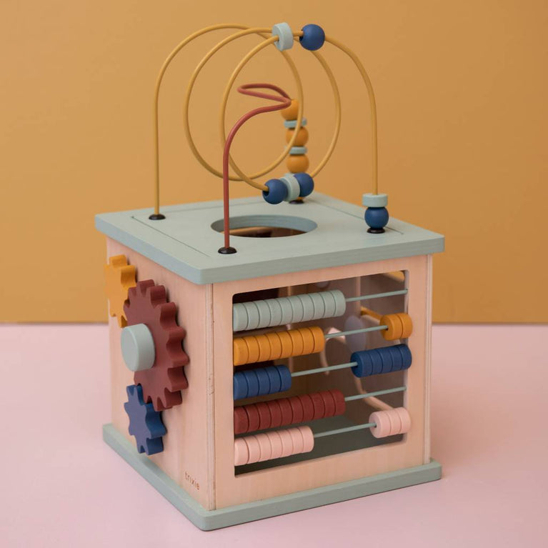 Trixie - Tierdesign 5-in-1 Motorikwürfel aus Holz - 5400858368287 - littlehipstar.com