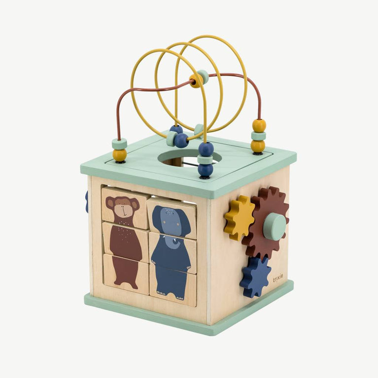 Trixie - Tierdesign 5-in-1 Motorikwürfel aus Holz - 5400858368287 - littlehipstar.com