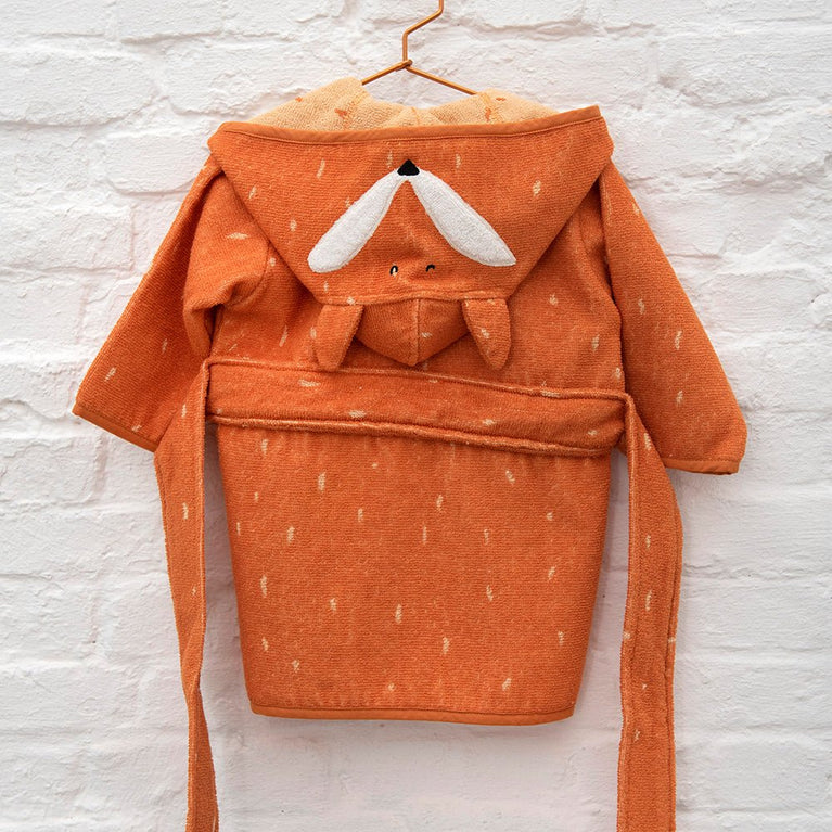 Trixie - Tierdesign Bademantel aus Bio-Baumwolle - Mr. Fox in Orange - Mr. Fox in Orange - 5400858118769 - littlehipstar.com