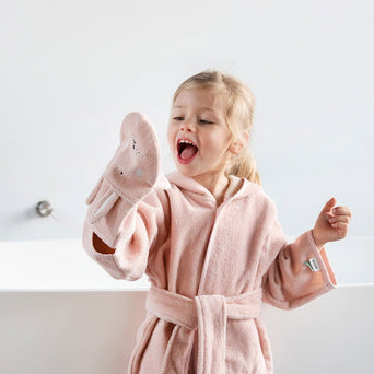 Trixie - Tierdesign Bademantel aus Bio-Baumwolle - Mrs. Rabbit in Rosa - Mrs. Rabbit in Rosa - 5400858118363 - littlehipstar.com