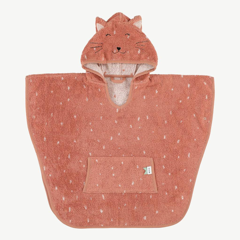 Trixie - Tierdesign Badeponcho aus Bio-Baumwolle - Mrs. Cat - 5400858116079 - littlehipstar.com